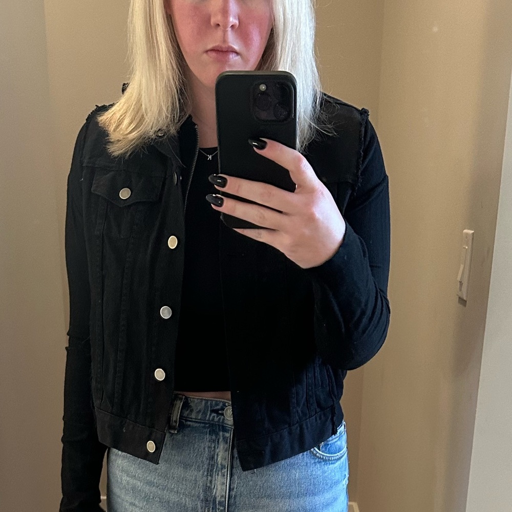 Anthropologie Bailey/44 Sweatshirt Jean Jacket